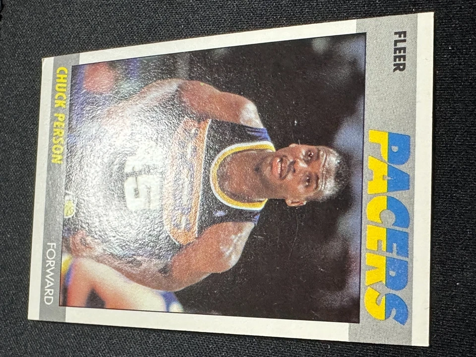 Chuck Person RC 1987-88 Fleer #85 Rookie Indiana Pacers - Image 4 of 4