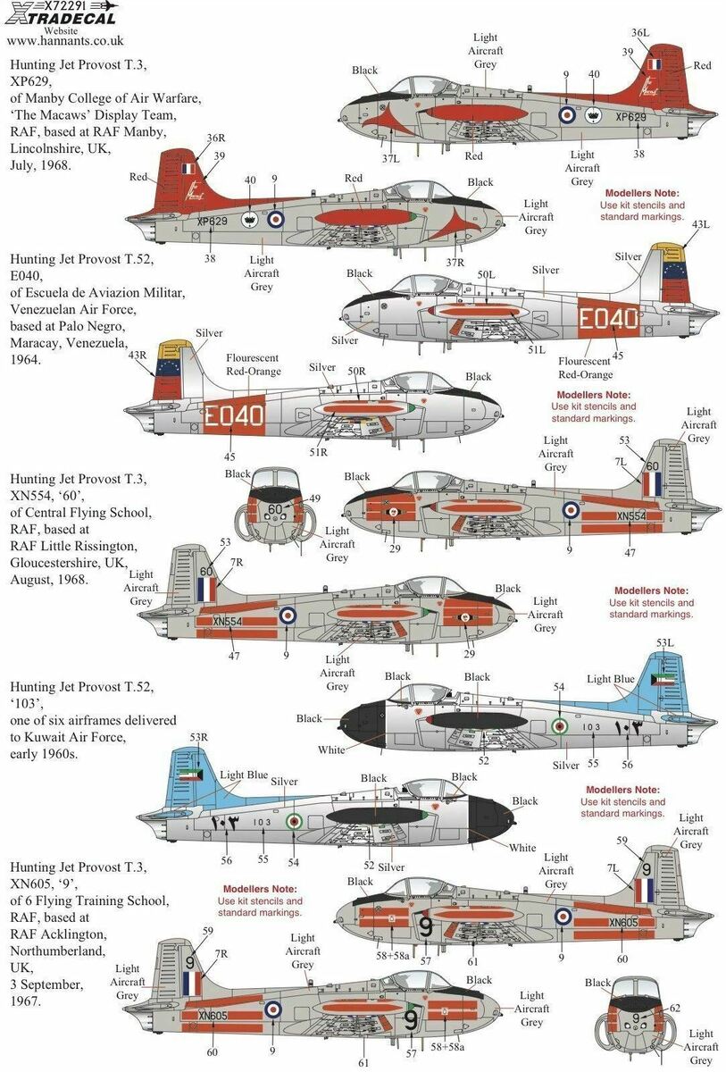 Xtradecal X32021 RAF Serial Letters, Numbers in Black Decals 1/32