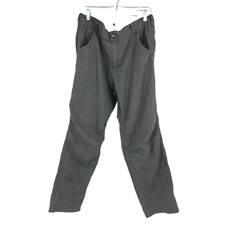 SIMMS Fishing Men 38 Chino Pant Canvas Solid Gray Pockets Outdoor Casual STAIN