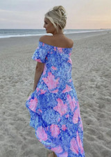LILLY PULITZER SIZE XX-SMALL DEZI MAXI DRESS SWAY WITH ME HTF MASTERPIECE