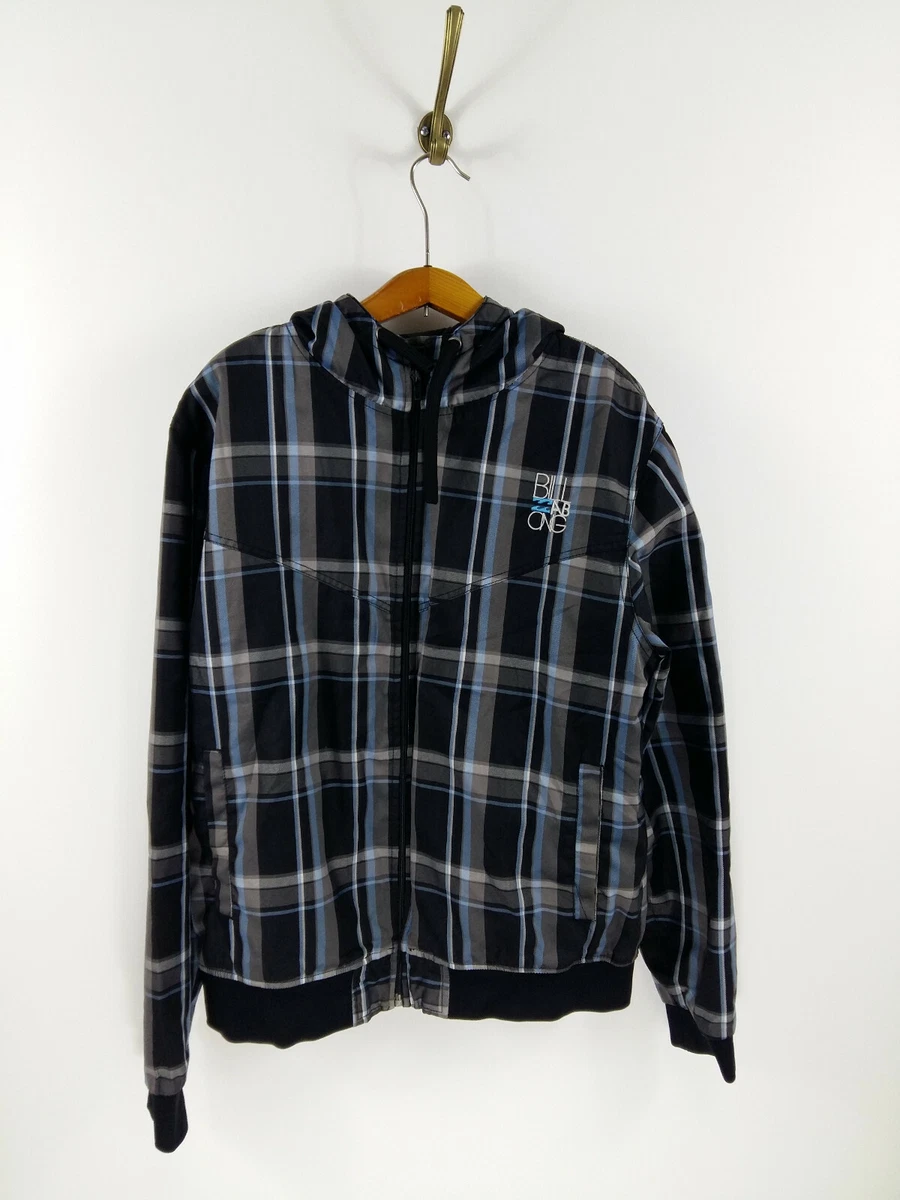 Billabong checkered best sale jacket