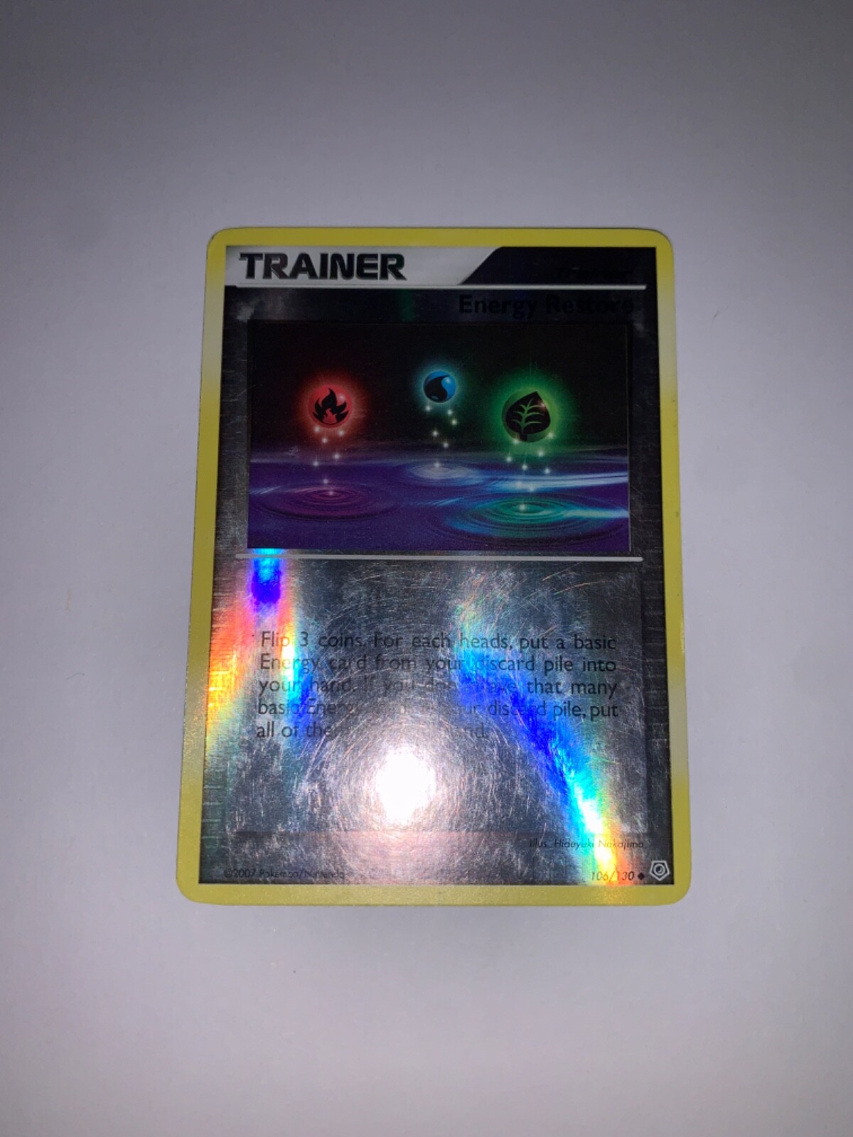 Energy Restore 106/130 Diamond & Pearl Reverse Holo Trainer Pokemon Card 2007