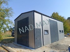 #Blechgarage  5x10x4,5m Satteldach Fertiggarage Autowerkstatt  Lieferung&Aufbau