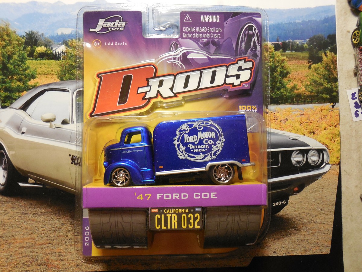 Jada Toys D-Rods 47 1947 Ford COE Ford Motor Co Box Van Blue Die
