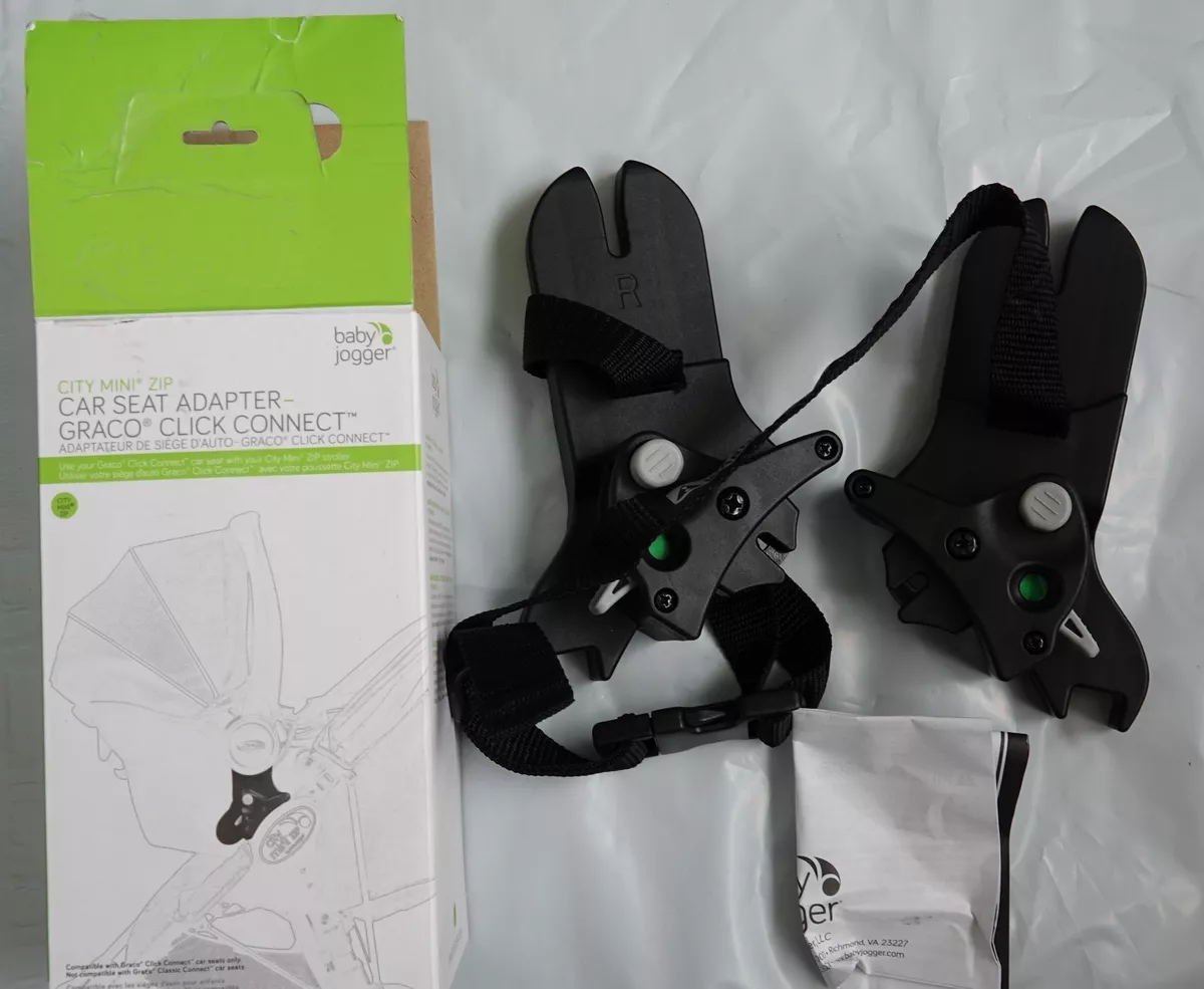 Baby Jogger City Mini ZIPCar Seat Adapter Graco Click Connect Black