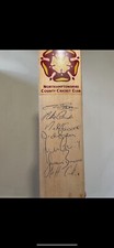 Vintage antique signed Northampton England cricketbat including Jason Brown. 