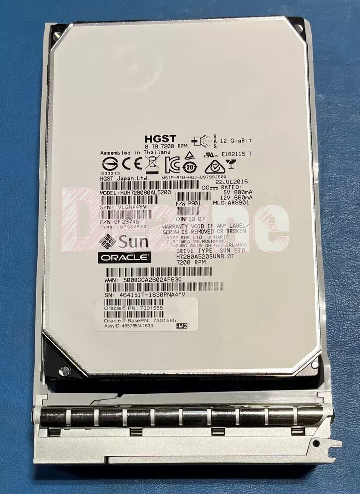 Sun/Oracle 7301588/7301585: 8TB - 7200 RPM SAS-3 Disk Drive | eBay