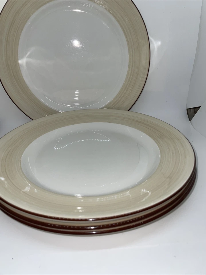 Juego de 4 platos de cena Steelite England Bianco blancos de 10,5 pulgadas nuevos sin etiquetas - ¡Excelente! Foto 4 de 4