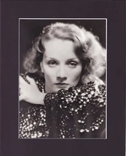 8X10" Matted Print Hollywood Celeb Portrait Picture: Marlene Dietrich, 1932