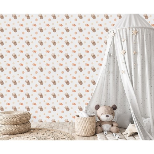 Beige Circles Wallpaper Peel and Stick and Prepasted eBay