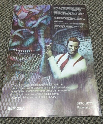 The Black Seal Issue 2 - Revista de juegos de rol de terror moderno Cthulu D20 - Imagen 2 de 4