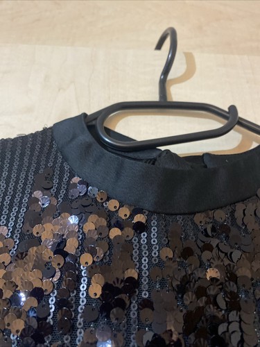 Zara Black Sequin Dress Size S - Picture 2 of 6