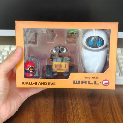 NEW Wall-E And Eve Mini Robot Movable Action Figure Party Toys