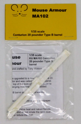 Mouse Armour Centurion 20 Pounder Type B Barrel 1:35 MA102 Model Conversion Kit