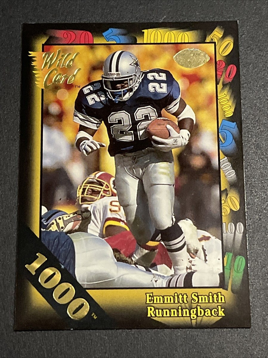 📈ULTRA RARE SSP📈 1991 Wild Card Football EMMITT SMITH 1000 📈ULTRA RARE SSP📈 1991 Wild Card Football EMMITT SMITH 1000