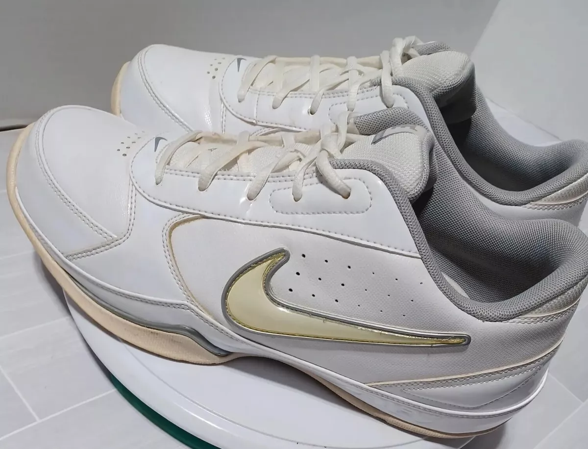 Nike Air Court 1 Leader Low White Silver 429717 101 Men s BB Shoes Size 11