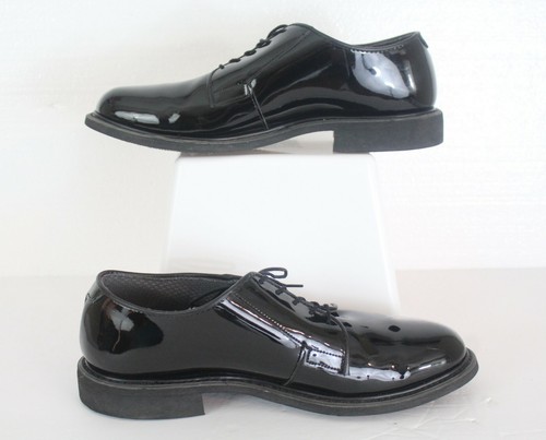 Black Military Uniform Oxford Shoes 