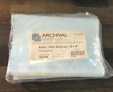Archival Methods Side Loading Print Sleeves, 4X6", Pack of 50