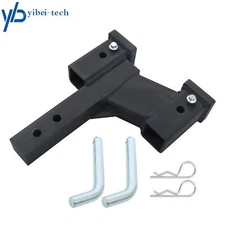 Trailer Dual Hitch Extender 10000Lbs For 2 In Receiver With 2 & 6 In Rise/Drop