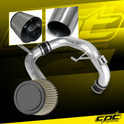For 12-15 Honda Civic 1.8L 4cyl Polish Cold Air Intake + Black Filter Cover