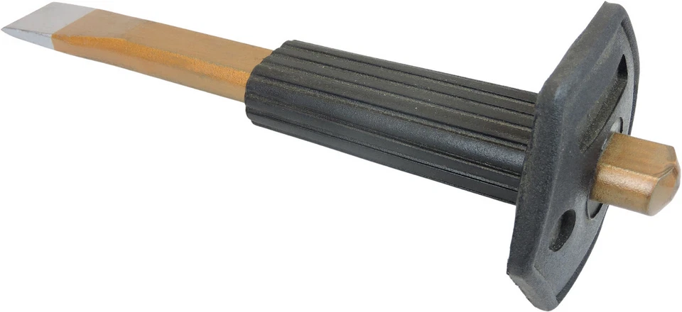 FAMEX Karosseriemeißel mit Handschutz - Hand Meißel Meissel Flachmeißel 240 x 26