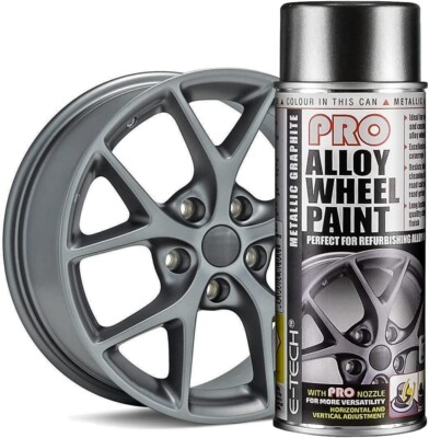 Metallic Graphitgrau Auto Alufelgen Sprühlackdose E-Tech PRO 702+CP