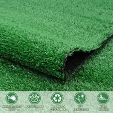 6.6x6.6ft Synthetic Turf Artificial Grass Mat Fake Lawn Landscape Garden Carpet
