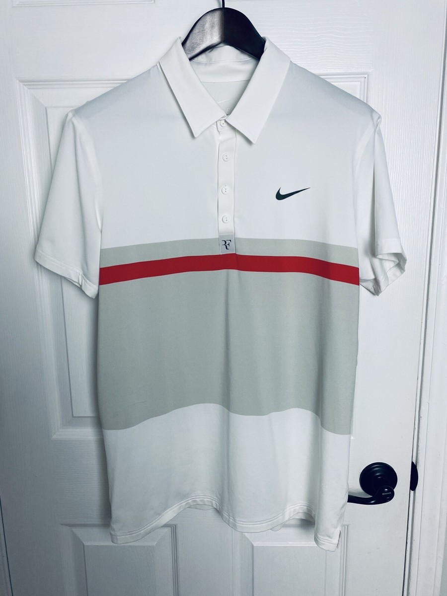 Nike Roger Federer RF 2012 Australian Open Indian Wells Tennis Polo Shirt  Large
