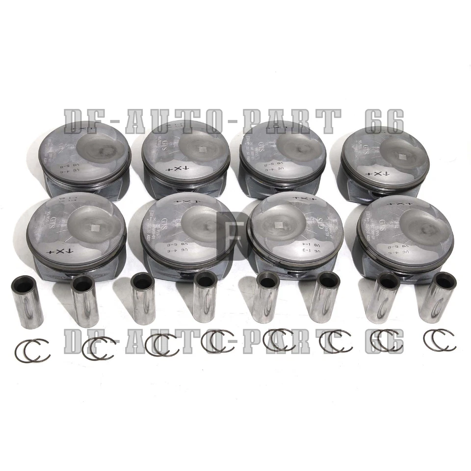 Kit de 8 pistones y anillos Mahle para Porsche Cayenne Panamera S GTS 4,8 L V8 957 970 Foto 3 de 4