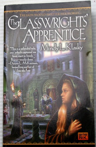 Mindy Klasky 2000 pbo THE GLASSWRIGHTS' APPRENTICE medieval politics intrigue - Foto 1 di 5