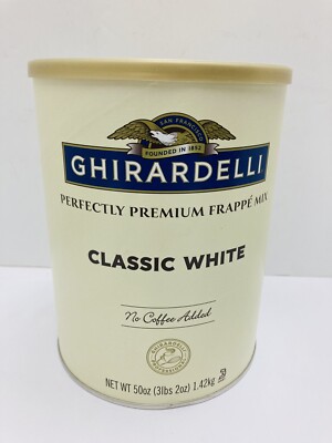Ghirardelli 3.12 lb. Classic White Chocolate Frappe Mix