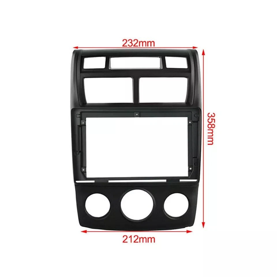 Ajuste para KIA Sportage 2007-2016 carro rádio estéreo acabamento painel fáscia quadro de 9 polegadas - Imagem 2 de 4