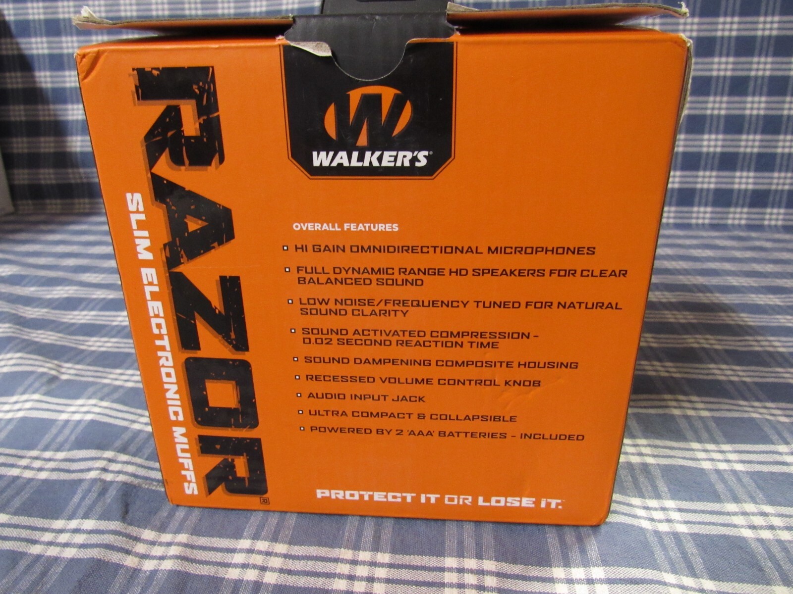 2 Two Walkers Razor Slim Electronic Hearing Muffs Protector 23db  