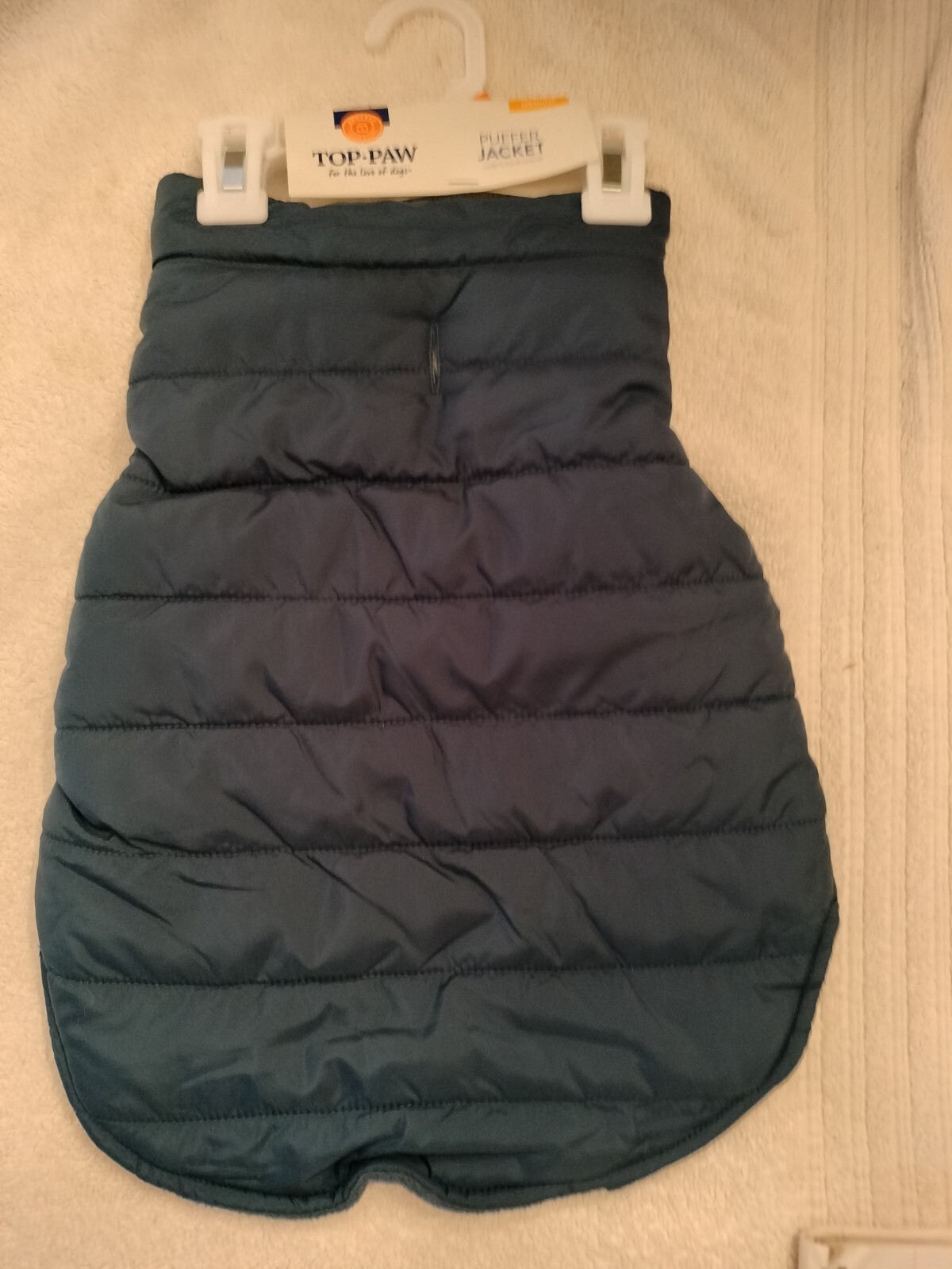 Top Paw Puffer Dog Coat XS/S/M/L Blk/Gray/Green/Blue Sale Benefits Dog