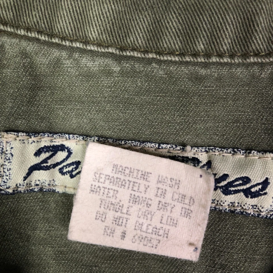 Chaqueta De Colección Paris Blues Para Mujer S Verde Sarga Camionero Hecha en EE. UU. Años 80 90 Grunge Y2K Foto 4 de 4