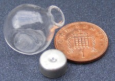 Dolls House Glass Biscuit Sweet Jar With A Top 2cm High 1:12 Scale G25k tumdee