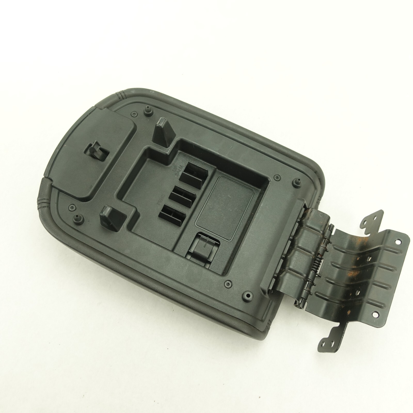 Couvercle D'accoudoir Et Console En Simili-cuir Pour Honda Element 2007-2011 - Noir Avec Coutures Rouges