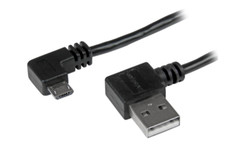 StarTech Micro-USB Cable with Right-Angled Connector M/M 6 Feet Micro USB to USB