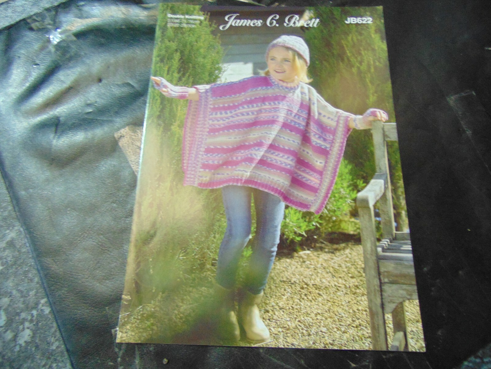 James C Brett Double Knitting Pattern JB622 Tabard, Hat and Wrist Warmers
