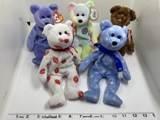 Lot of 5 TY Beanie Babies Originals plush 9" Bears
