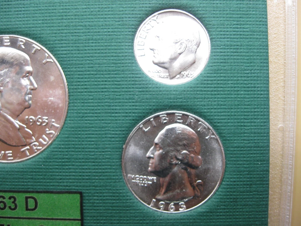 1963 D US Silver Mint Set Brilliant Uncirculated! - Image 4 of 4