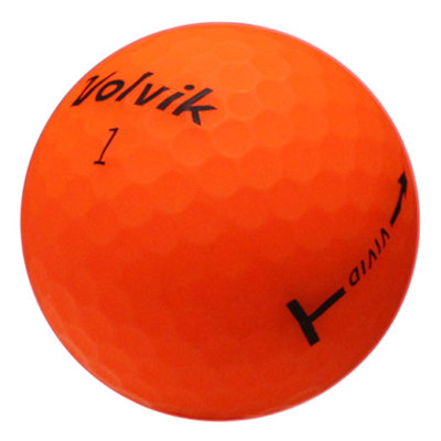 12 Volvik Vivid Orange Near Mint Recycled Golf Balls AAAA
