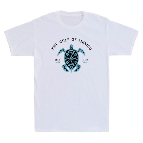 Gulf of Mexico Turtle Estd 1550 Shirt Gulf of Mexico Lover Vintage Men's T-shirt - Picture 3 of 8