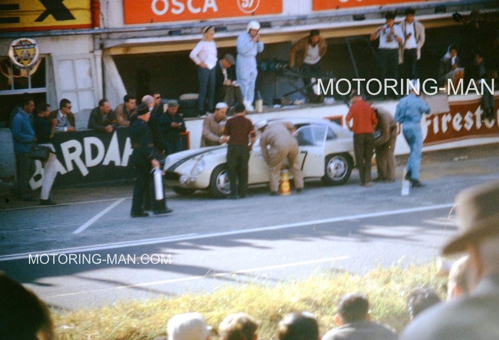 OSCA 1600 Zagato Le Mans 1962 35mm Slide Photo George Arents Jose Behra