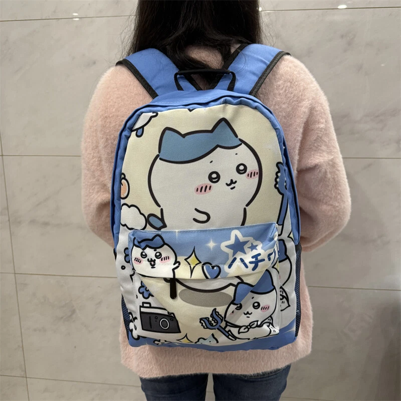 Chiikawa Anime Cartoon Full-Print Backpack Student Schoolbag Travel Bag