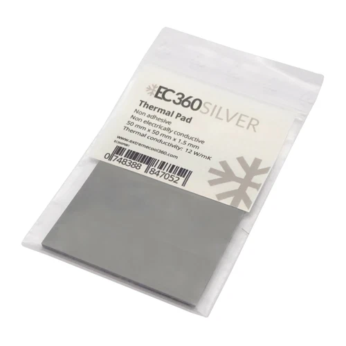 EC360® SILVER 12W/mK Wärmeleitpad (50 x 50 x 1,5 mm) I ThermalPad GPU RAM CPU