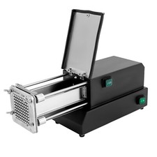 French Fry Cutter Electric Stainless Steel W/ 2 Blades For Commercial, Home