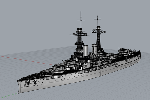 30 Day Pre SSMODEL 700522 1 700 Resin Kit USN Wyoming Class Battleship 
