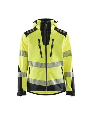 BLAKLÄDER  HighVis Softshell Arbeitsjacke HighVis gelb/schwarz