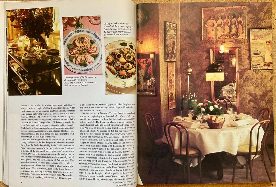 1980s VTG Magazines LOT of 4 Nov Issues: Bon Appetit/Cuisine/Food & Wine/Gourmet Foto 3 de 4